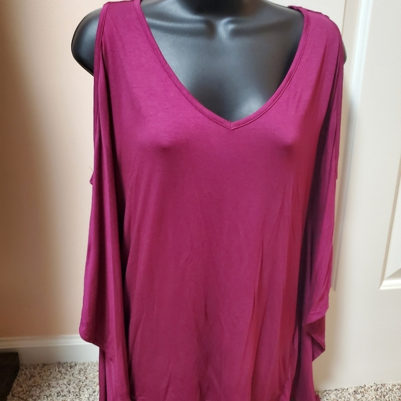 Lascana Cold Shoulder Wide Arm Top NWT - Picture 1 of 13